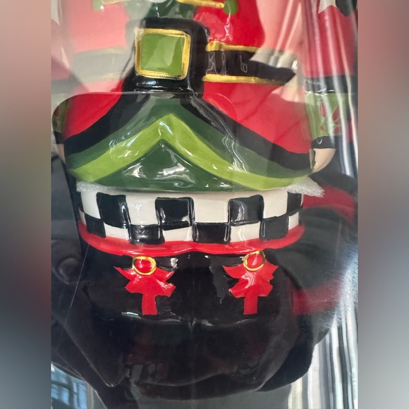 Nutcracker Ceramic Mug Mackenzie-Childs Inspired Christmas Holiday Checkered set - Picture 3 of 5